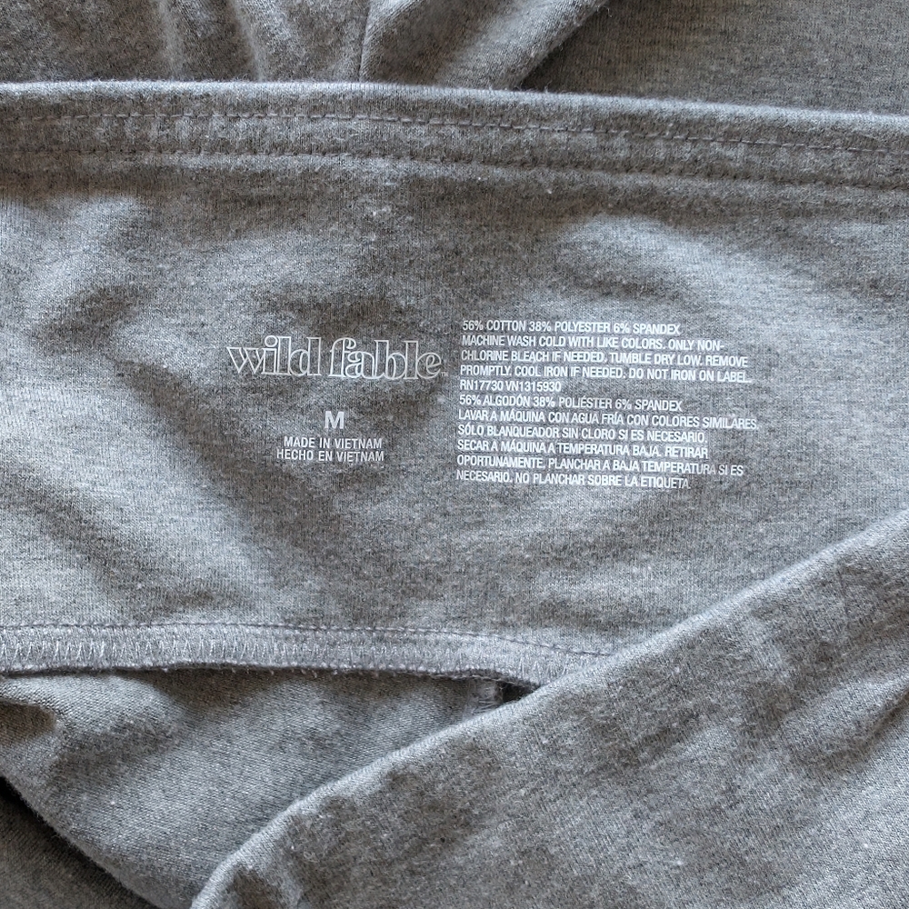Wild Fable Medium Grey Biker Shorts - Picture 3 of 3